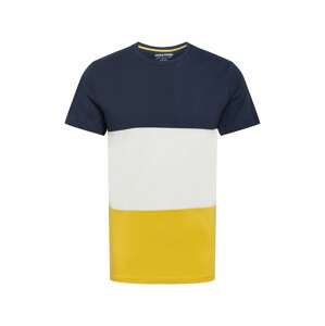JACK & JONES T-Shirt  modrá / biela / žltá