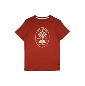 BILLABONG Funkčné tričko 'SNAKE'  hrdzavo červená / žltá / biela