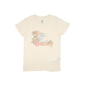 BILLABONG Funkčné tričko 'VINTAGE POSTCARD'  biela / oranžová / svetlomodrá / trávovo zelená / pastelovo ružová
