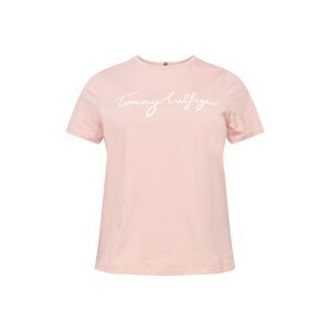 Tommy Hilfiger Curve Tričko  ružová / biela