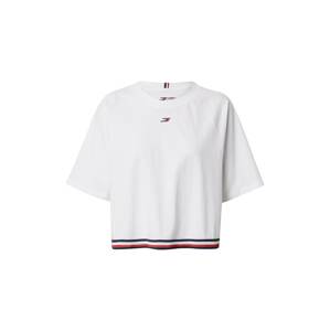 Tommy Sport Funkčné tričko  biela / červená / tmavomodrá