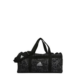 ADIDAS PERFORMANCE Športová taška  čierna / sivá / biela / tmavosivá