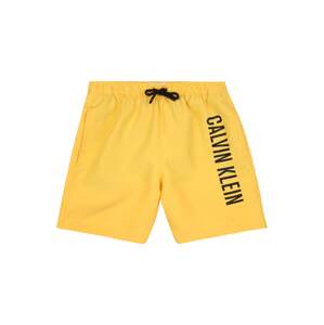 Calvin Klein Swimwear Plavecké šortky  žltá / čierna