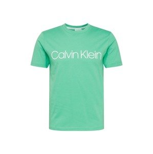 Calvin Klein Tričko  zelená / biela