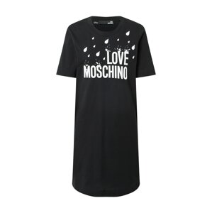 Love Moschino Kleid  čierna / biela