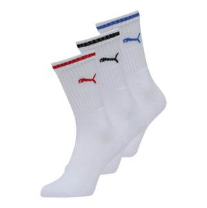 PUMA Športové ponožky  modrá / červená / čierna / šedobiela