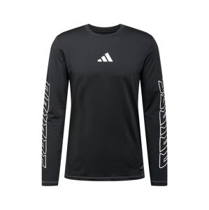 ADIDAS PERFORMANCE Funkčné tričko 'Hype'  čierna / biela