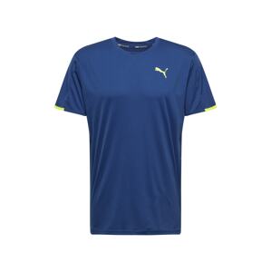PUMA Funkčné tričko  kráľovská modrá / biela / neónovo žltá