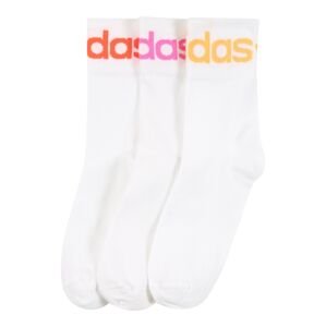 ADIDAS ORIGINALS Ponožky 'FOLD CUFF'  biela / červená / ružová / žltá