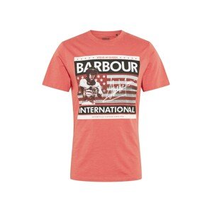 Barbour International Tričko 'Time Steve'  lososová / biela / čierna / sivá