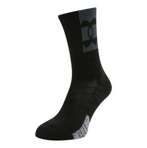 UNDER ARMOUR Športové ponožky 'Playmaker'  sivá / čierna