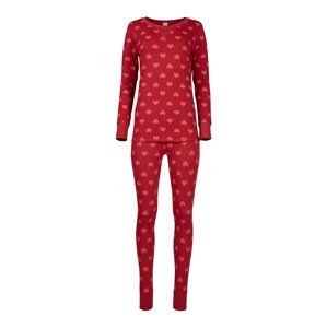 Skiny Pyžamo 'Valentine Special'  červená / svetločervená