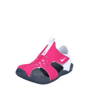 Nike Sportswear Plážové / kúpacie topánky 'Sunray Protect 2'  biela / ružová / tmavomodrá