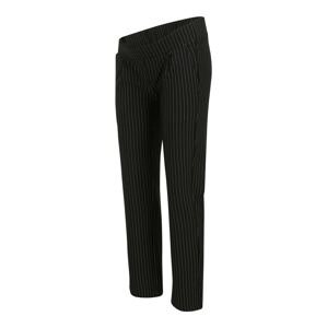 MAMALICIOUS Plisované nohavice 'MINNA'  čierna / biela