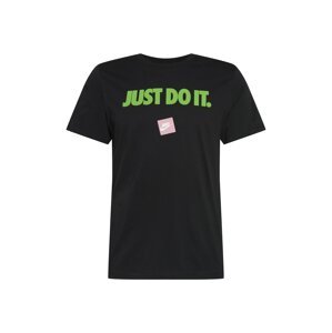 Nike Sportswear Tričko  čierna / ružová / biela / neónovo zelená