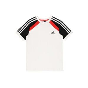 ADIDAS PERFORMANCE Funkčné tričko  biela / červená / čierna