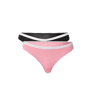 Calvin Klein Underwear Tangá  čierna / ružová / biela