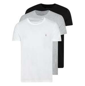 AllSaints Tričko 'Tonic'  sivá melírovaná / čierna / biela