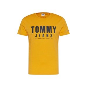Tommy Jeans Tričko  oranžová / tmavomodrá
