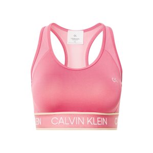 Calvin Klein Performance Športová podprsenka  ružová / biela