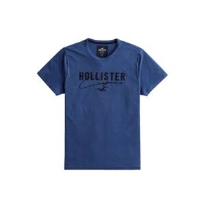 HOLLISTER Tričko  čierna / modrá
