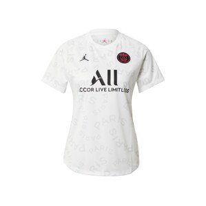 NIKE Funkčné tričko 'Paris Saint-Germain'  biela / čierna / sivá