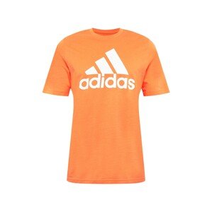 ADIDAS PERFORMANCE Funkčné tričko  oranžová / biela