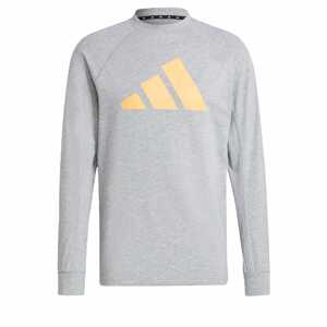 ADIDAS PERFORMANCE Funkčné tričko 'Lightweight'  sivá melírovaná / oranžová / čierna / biela