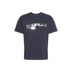 The Kooples T-Shirt  čierna / strieborná