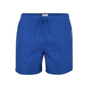 Calvin Klein Swimwear Plavecké šortky  modrá / biela