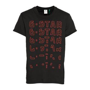 G-Star RAW Tričko 'Embro'  čierna / červená