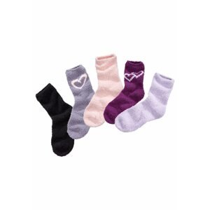 LAVANA Ponožky 'Lavana'  svetlosivá / svetloružová / čierna