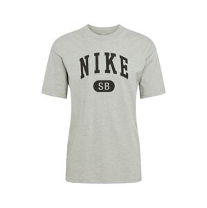 Nike SB Tričko  antracitová / sivá melírovaná