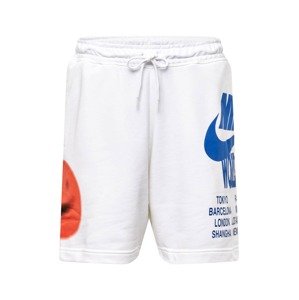 Nike Sportswear Nohavice 'Worldtour'  biela / kráľovská modrá / červená