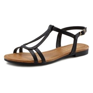 LASCANA Remienkové sandále  hnedá / čierna