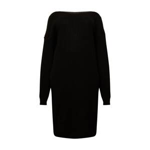 GLAMOROUS CURVE Pletené šaty 'AS0538X'  čierna