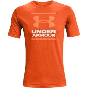 UNDER ARMOUR Funkčné tričko 'Foundation'  biela / koralová / oranžová