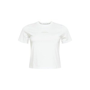 Calvin Klein Jeans Curve Tričko  biela / tmelová