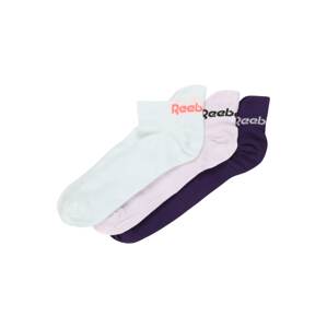 REEBOK Športové ponožky 'TECH STYLE'  fialová / tmavofialová / biela