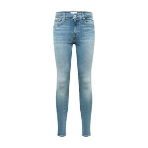 Calvin Klein Jeans Džínsy  modrá denim / svetlobéžová / biela