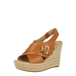 UGG Remienkové sandále 'CLAUDEENE'  karamelová