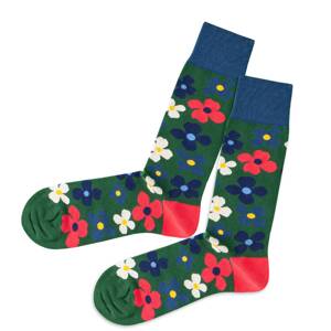 DillySocks Ponožky  biela / ružová / zelená / modrá