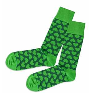 DillySocks Ponožky  trávovo zelená / tmavozelená