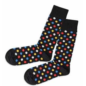 DillySocks Ponožky  červená / žltá / svetlomodrá / čierna
