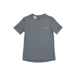 ADIDAS PERFORMANCE Funkčné tričko  modrosivá / oranžová