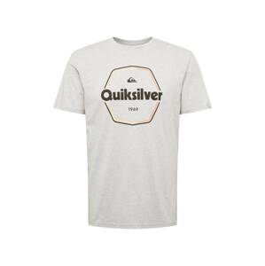 QUIKSILVER Funkčné tričko  sivá melírovaná / čierna / oranžová / žltá