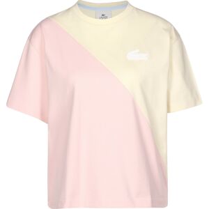Lacoste LIVE Tričko  pastelovo ružová / pastelovo žltá / biela