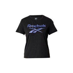 Reebok Sport Funkčné tričko 'Modern Safari'  modrá / čierna