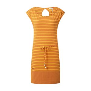 Ragwear Letné šaty 'Soho Stripes II'  hnedá / žltá