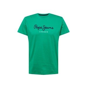 Pepe Jeans Tričko 'EGGO'  zelená / tmavomodrá / biela
